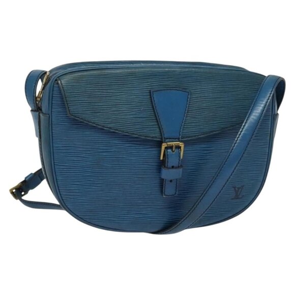 LOUIS VUITTON Epi June Feuille Shoulder Bag Blue M52155 LV Auth 135469 - Picture 1 of 16